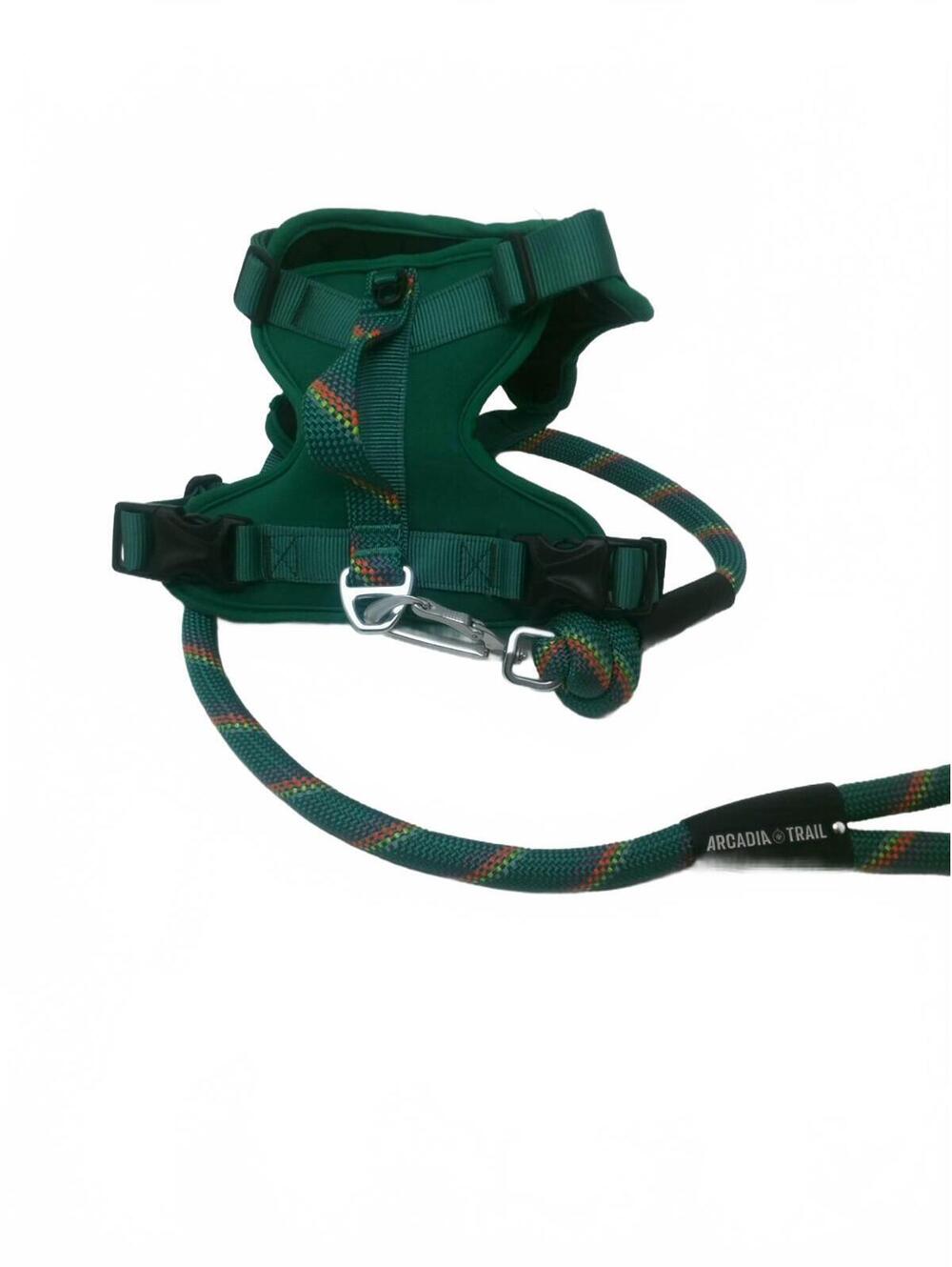 Arcadia Trail Maximum Mobility Rope Dog Harness Green Large